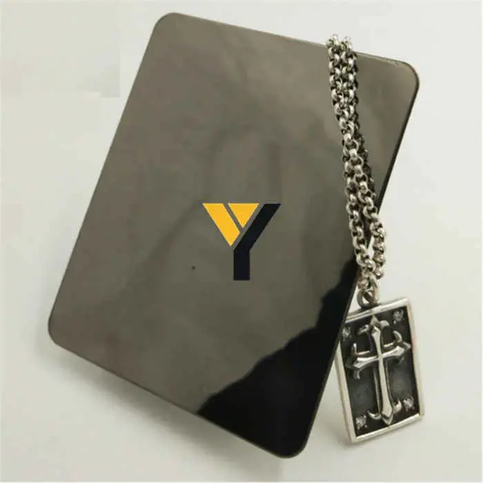 Black Mirror PVD Coated 8K Finish 304 4X8 Decorative Color Stainless Steel Sheet