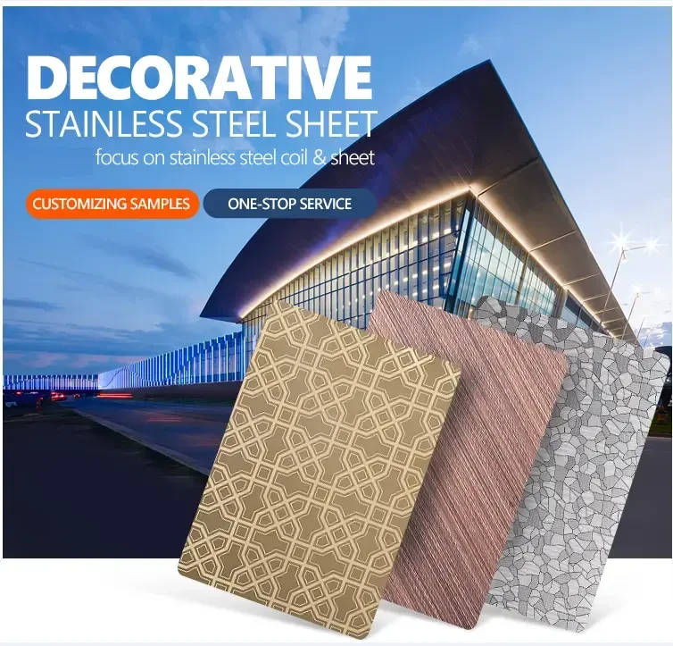 304 316 cold rolled hairline copper decorative stainless steel sheet
