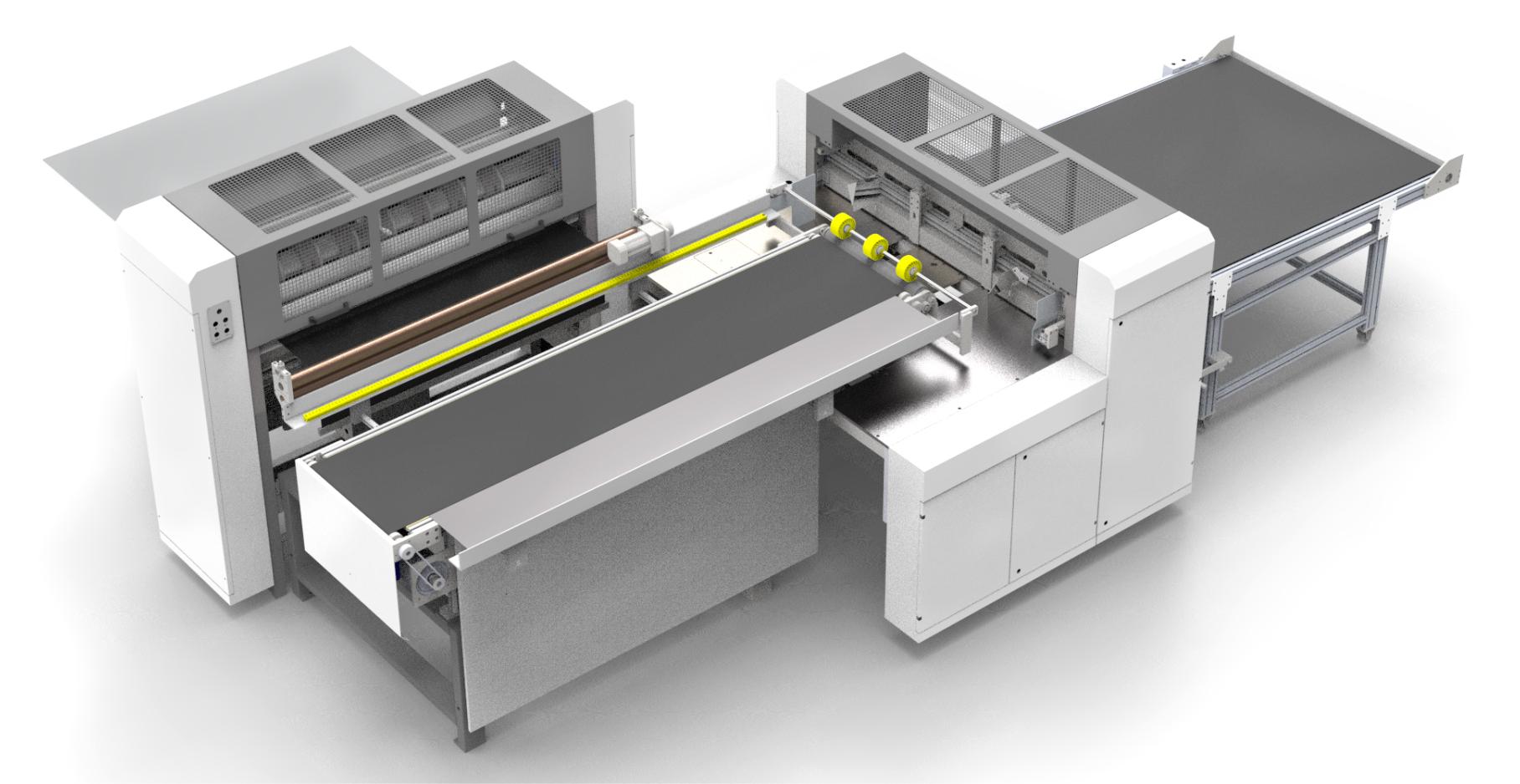 Автоматическая машина для резки картона в двух направлениях с ручной подачей