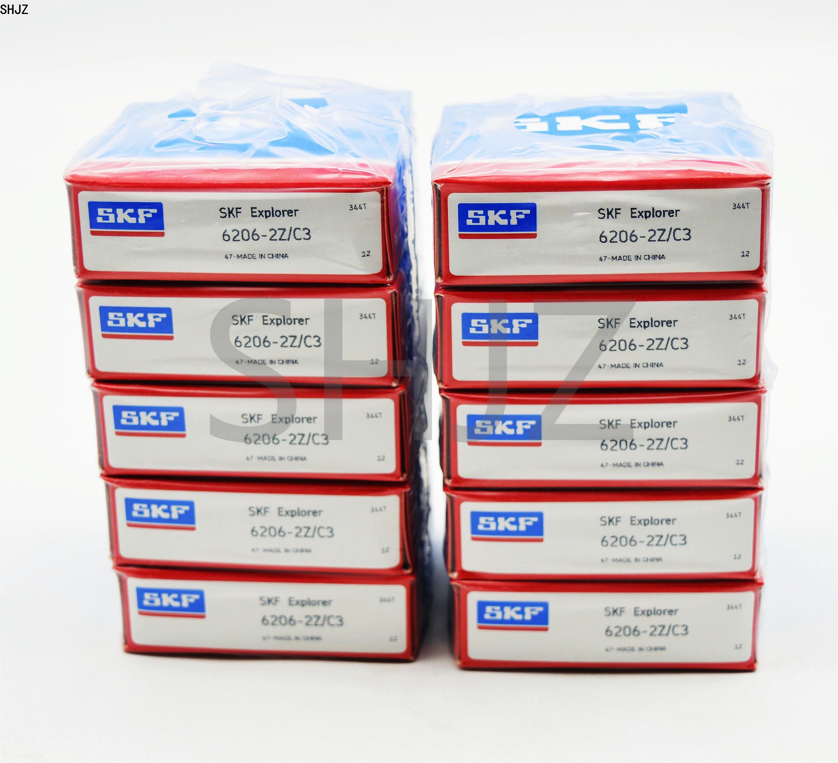 SKF Шарикоподшипник радиальный 6206-2Z 30*62*16мм