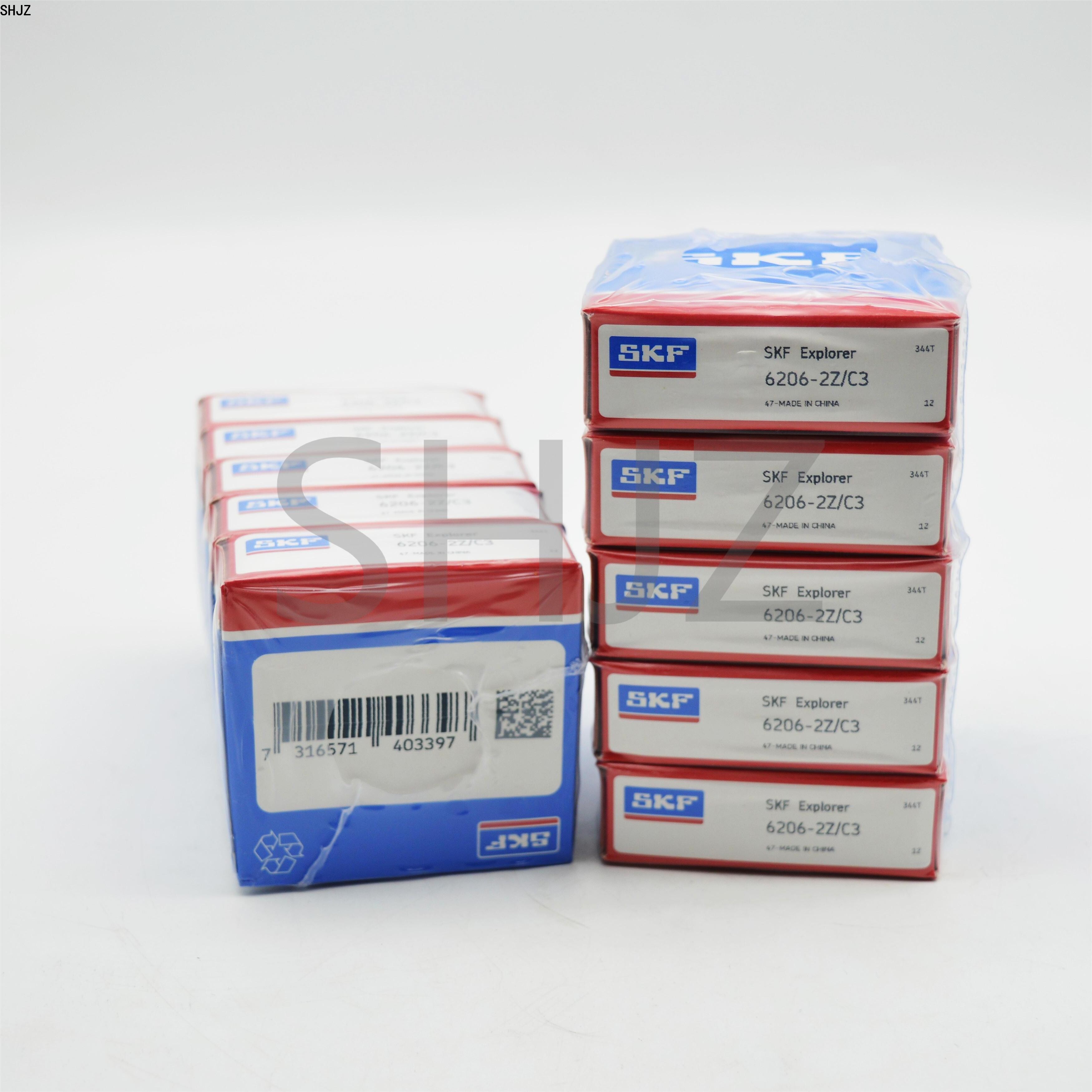 SKF Шарикоподшипник радиальный 6206-2Z 30*62*16мм