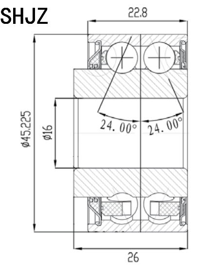 Подшипник сельскохозяйственной сеялки AA59196 Подшипник 5204PY3
