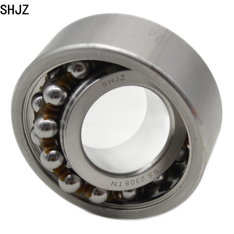 Высокопроизводительные самоустанавливающиеся шарикоподшипники SHJZ SS2308 TN 40*90*33mm из нержавеющей стали 1608