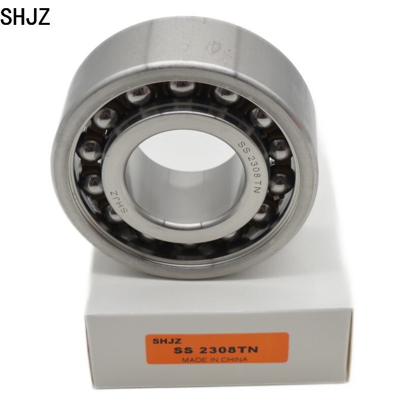 Высокопроизводительные самоустанавливающиеся шарикоподшипники SHJZ SS2308 TN 40*90*33mm из нержавеющей стали 1608