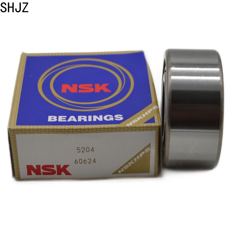 20*47*20.6mm Высокоскоростной подшипник NSK 5204, двухрядный радиально-упорный шариковый подшипник