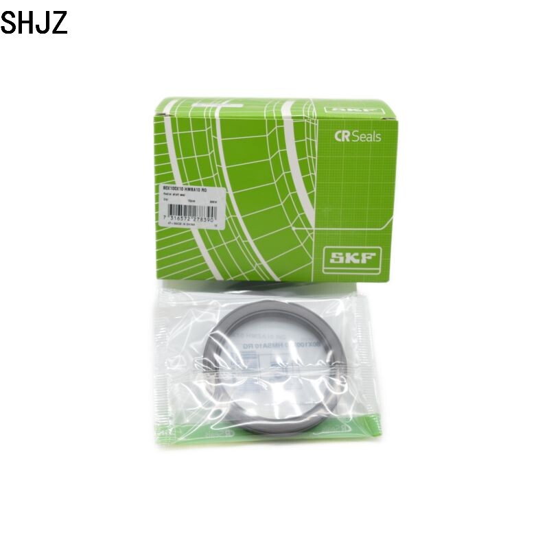 SKF径向轴密封圈 氟橡胶 橡胶金属增强 适用于油或油脂 80X100X10 HMSA10 RG径向轴密封圈