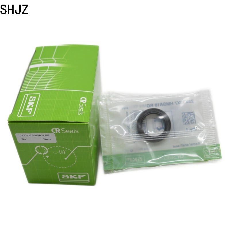 SKF 带橡胶外径和单密封唇的径向轴封 25X35X7HMSA10RG 油封