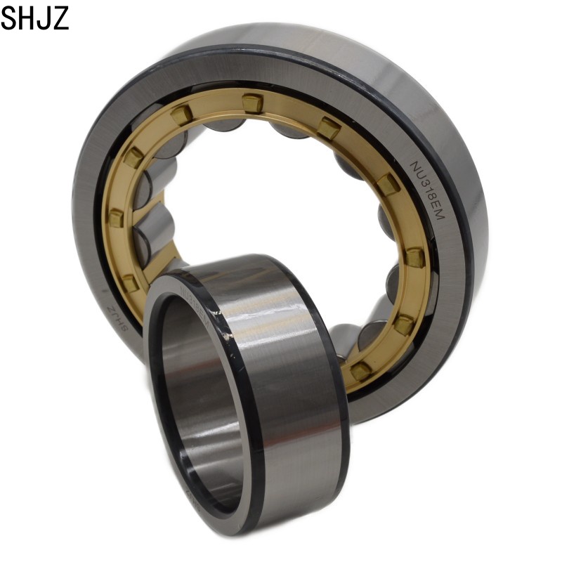 90X190X43MM SHJZ 黄铜保持架高容量轴承 NU318EM 圆柱滚子轴承