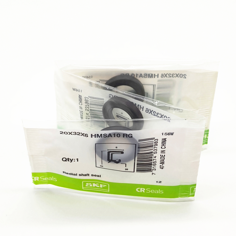 带橡胶外径和单密封唇的径向轴密封件 SKF 20X32X6 HMSA10 RG 油封