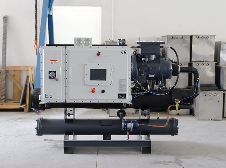 Enfriadores de tornillo enfriados por agua a prueba de explosiones
