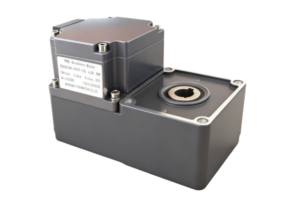 云顶国际传动 无刷直流减速电机 24V 120W, F80BS12-2430-J20, 适用于太阳能清扫机器人