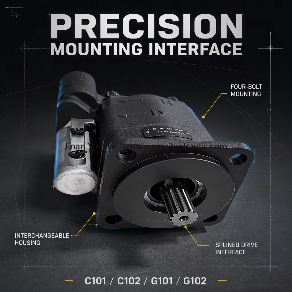 Bomba hidráulica de engranajes de alta presión para camión volquete, modelos C102 y G102; bomba hidráulica, modelos C101 y G101