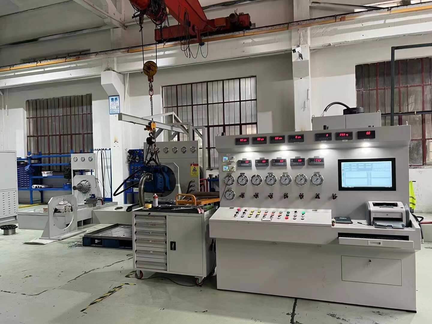 Banco de pruebas de motores hidráulicos