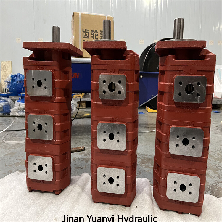 Bomba hidráulica de engranajes dobles CBGJ2 para cargadora, bomba de engranajes de alta presión CBGJ, bomba hidráulica CBGJ