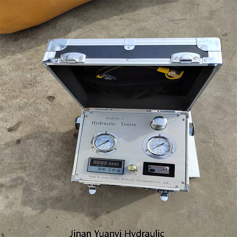 Comprobador de reparación de bombas hidráulicas portátil, comprobador de presión y caudal de motores hidráulicos digitales
