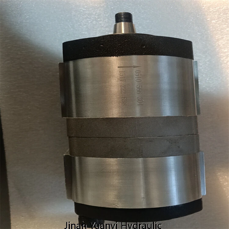 Bomba de engranajes hidráulica doble de 11 cc + 2 cc en venta