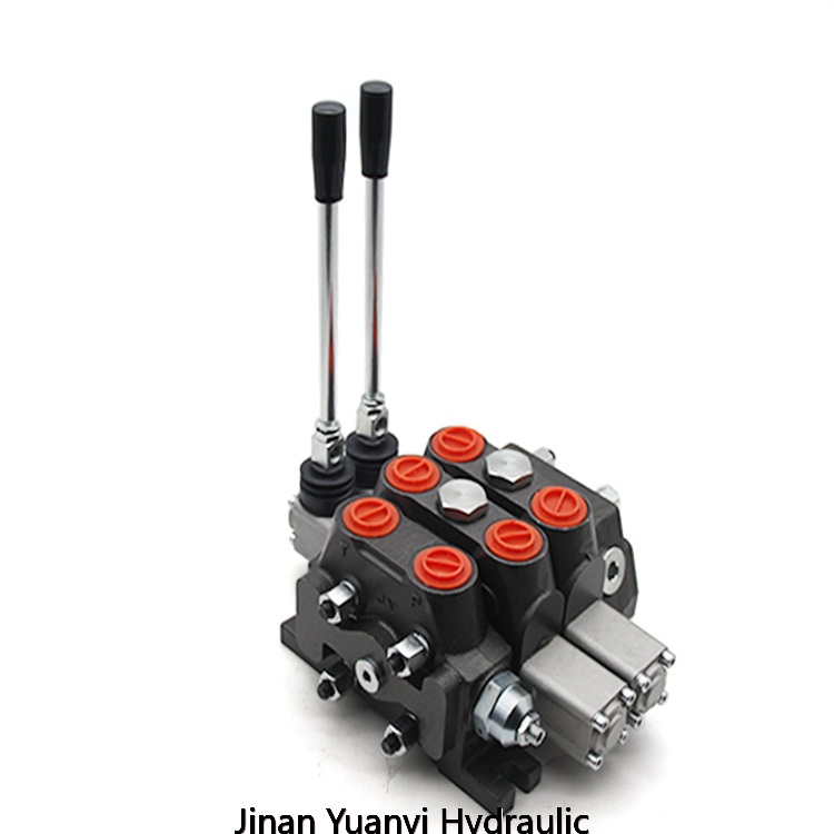 Válvulas de control direccional hidráulicas manuales 2P40 3P40 Válvula hidráulica P40