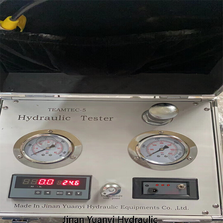 Comprobador de caudal de bombas hidráulicas portátil con control de alta precisión