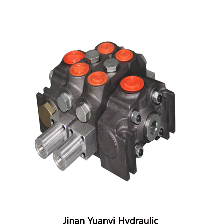Válvula direccional de operación manual P120, 2P120, 3P120, 4P120 P80 p120 Válvula hidráulica de control direccional monobloque