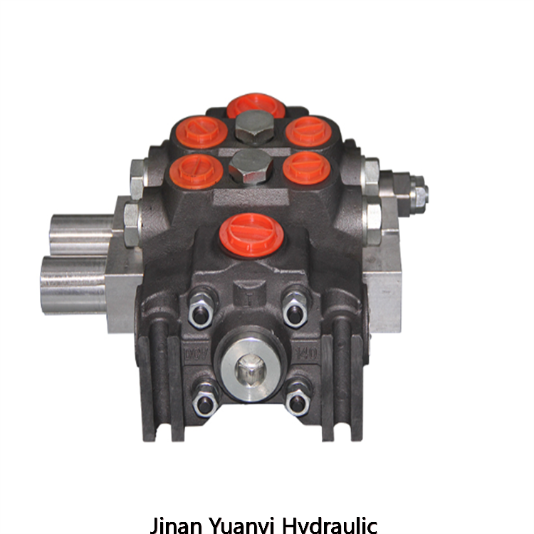 Válvula direccional de operación manual P120, 2P120, 3P120, 4P120 P80 p120 Válvula hidráulica de control direccional monobloque