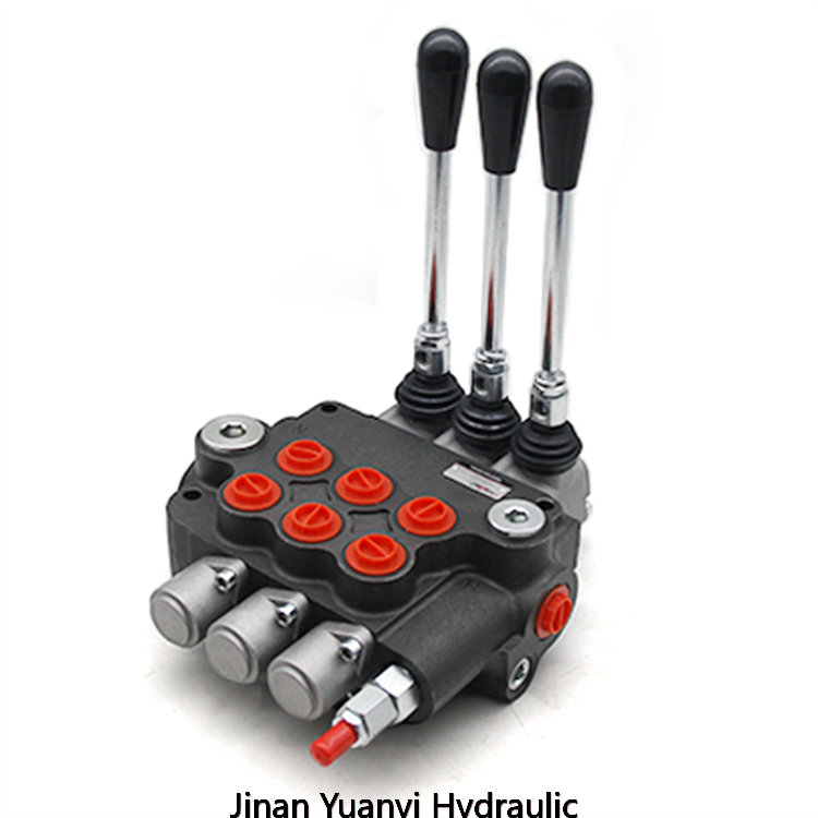 Válvula hidráulica de control direccional de precisión manual 2PC100 3PC100 de 1 a 6 carretes