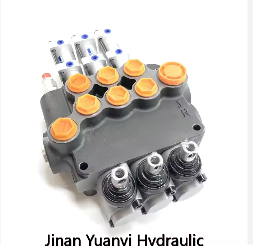 Control manual P80 de 3 palancas con kits de control neumático Válvula de control hidráulico 3P80 80L/MIN