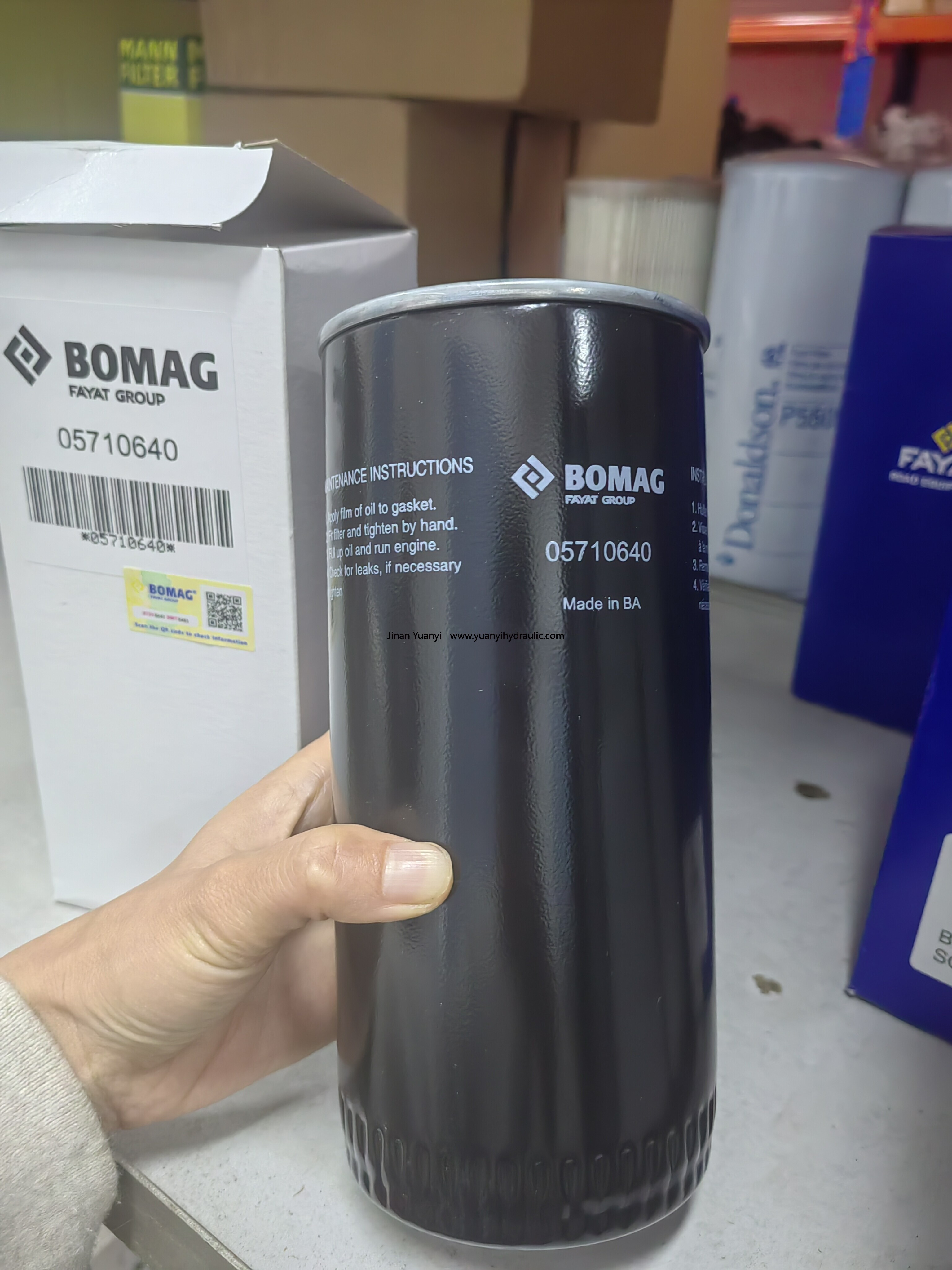 05710640 BW120 BW211 BW213 Rodillo vibratorio en tándem Filtro de combustible