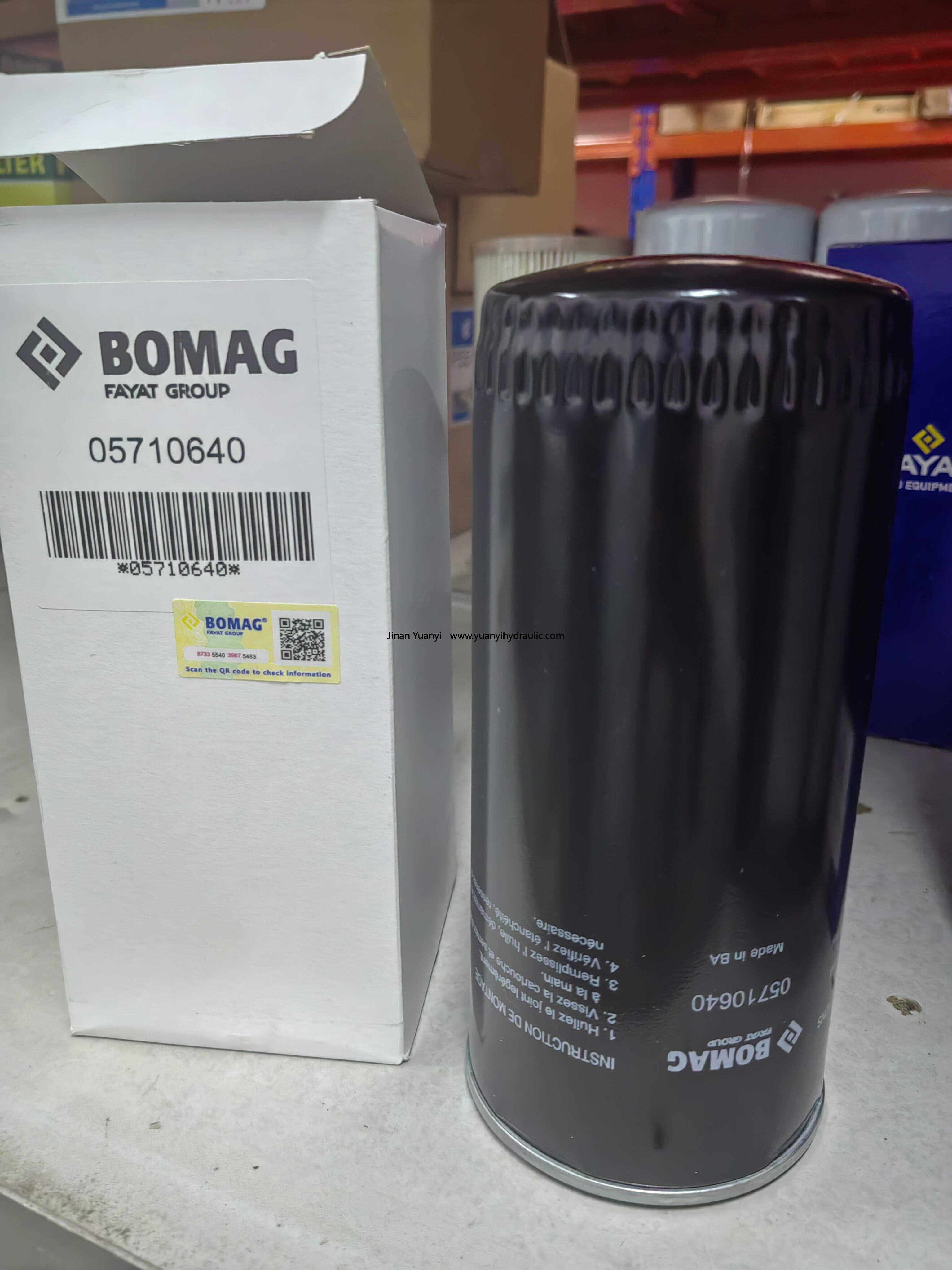 05710640 BW120 BW211 BW213 Rodillo vibratorio en tándem Filtro de combustible