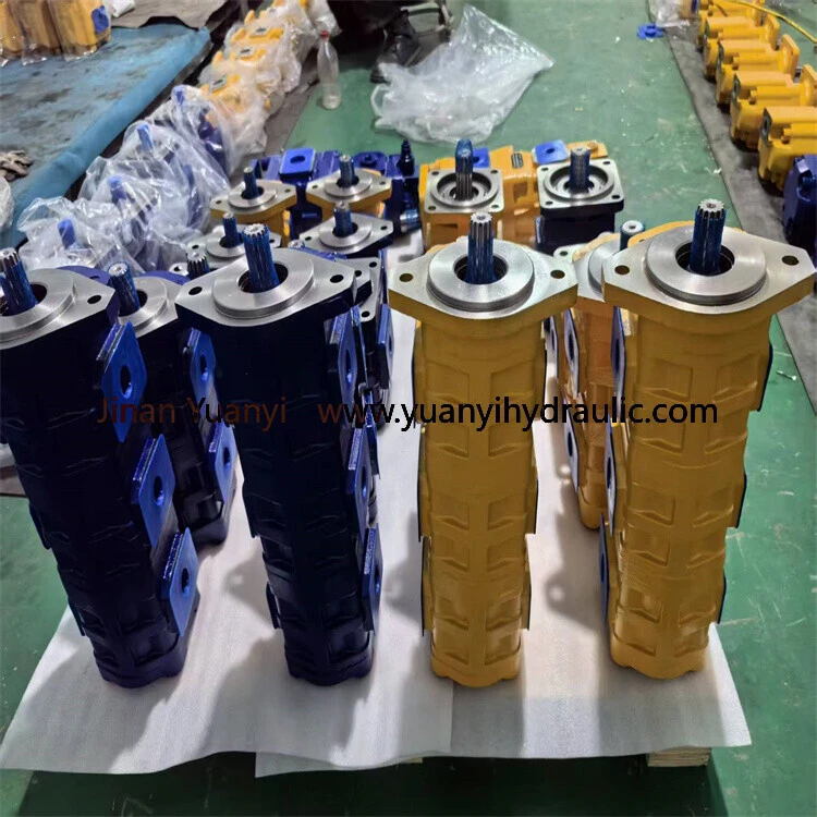Bomba hidráulica Jinan CBGJ2040/2040/1016-XF, triple bomba hidráulica de engranajes con válvula de seguridad para perforadora.