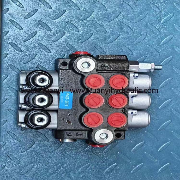 Válvula monobloque hidráulica P40, válvula de control serie 3P40 2P40 para tractor