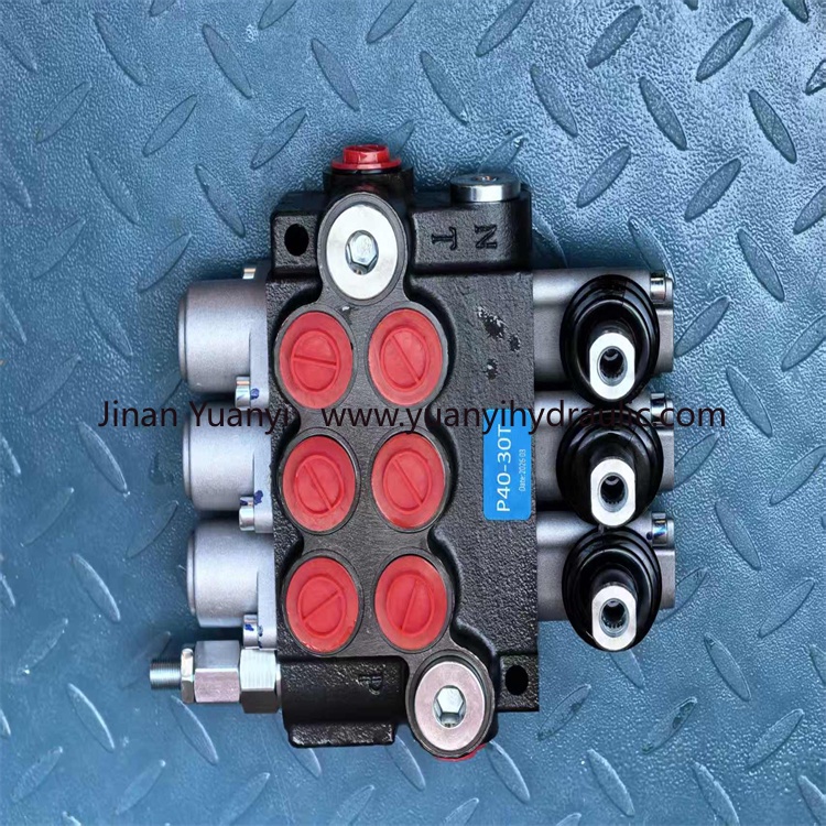 Válvula monobloque hidráulica P40, válvula de control serie 3P40 2P40 para tractor