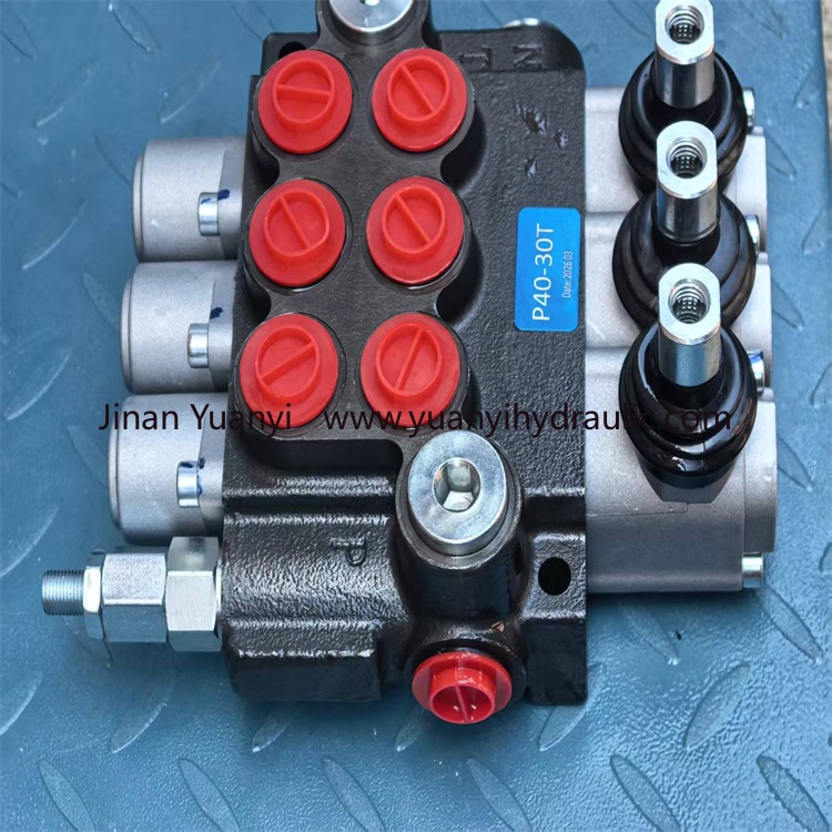 Válvula monobloque hidráulica P40, válvula de control serie 3P40 2P40 para tractor
