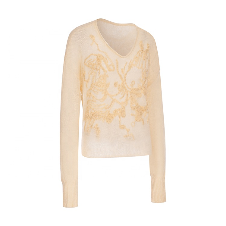 Women Mohair Sweater 128