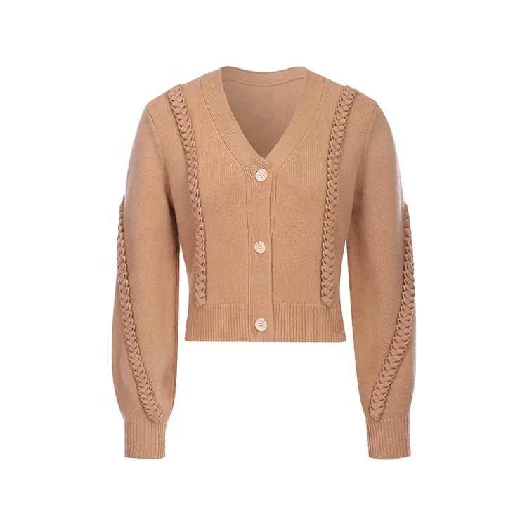 Women Wool Cashmere Cardigan 163