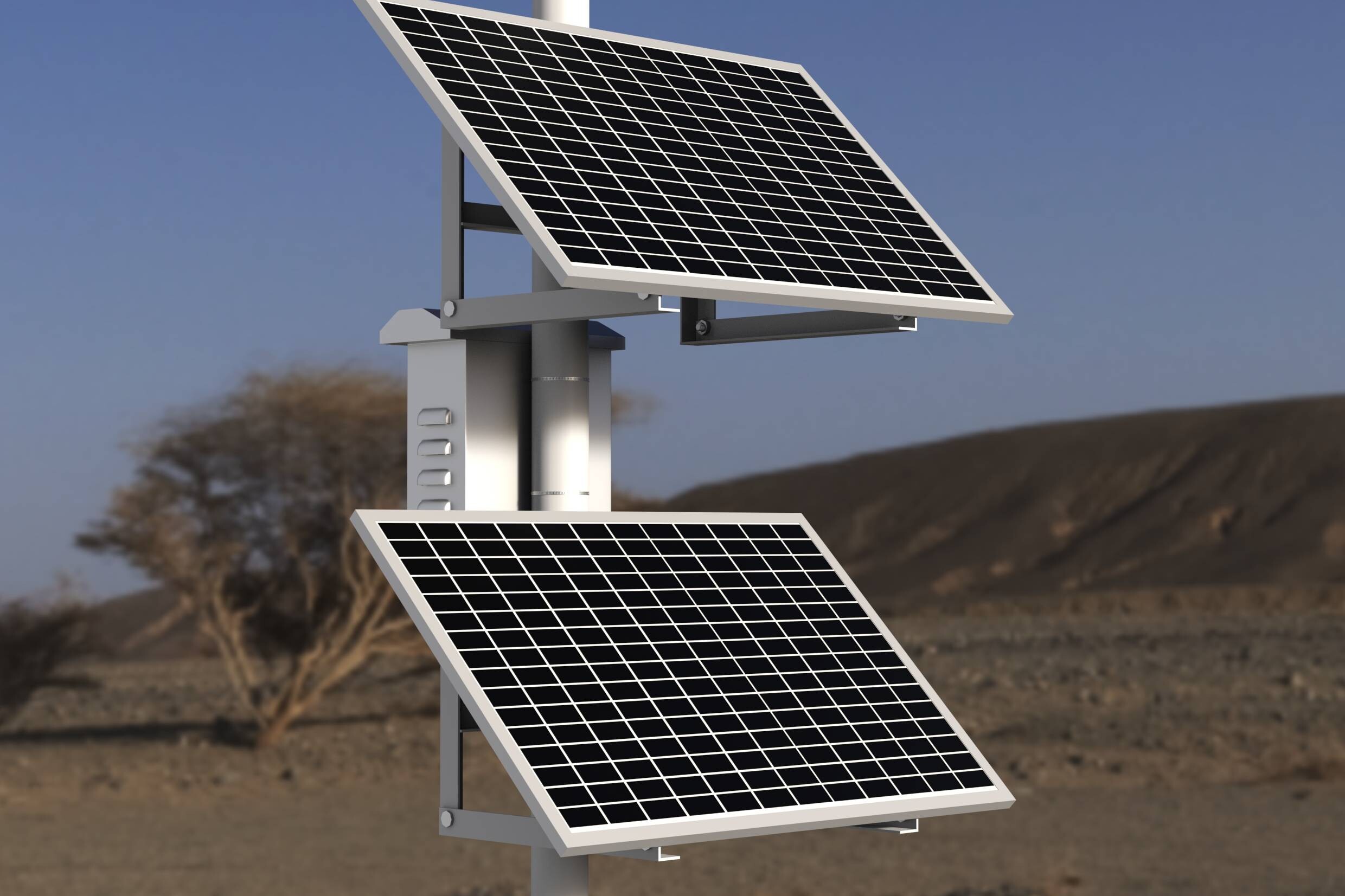 Solar Power Supply System with 18650 Battery