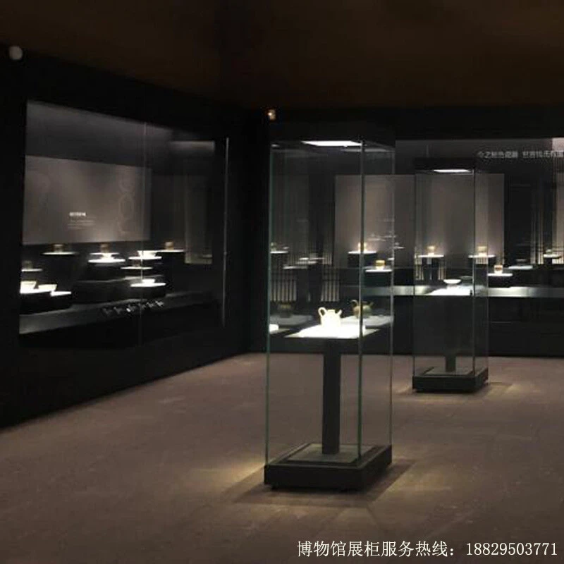 Shenzhen Shichuang Museum Showcase Museum Low Reflection Panoramic Glass Independent Cabinet Shichuang-A012
