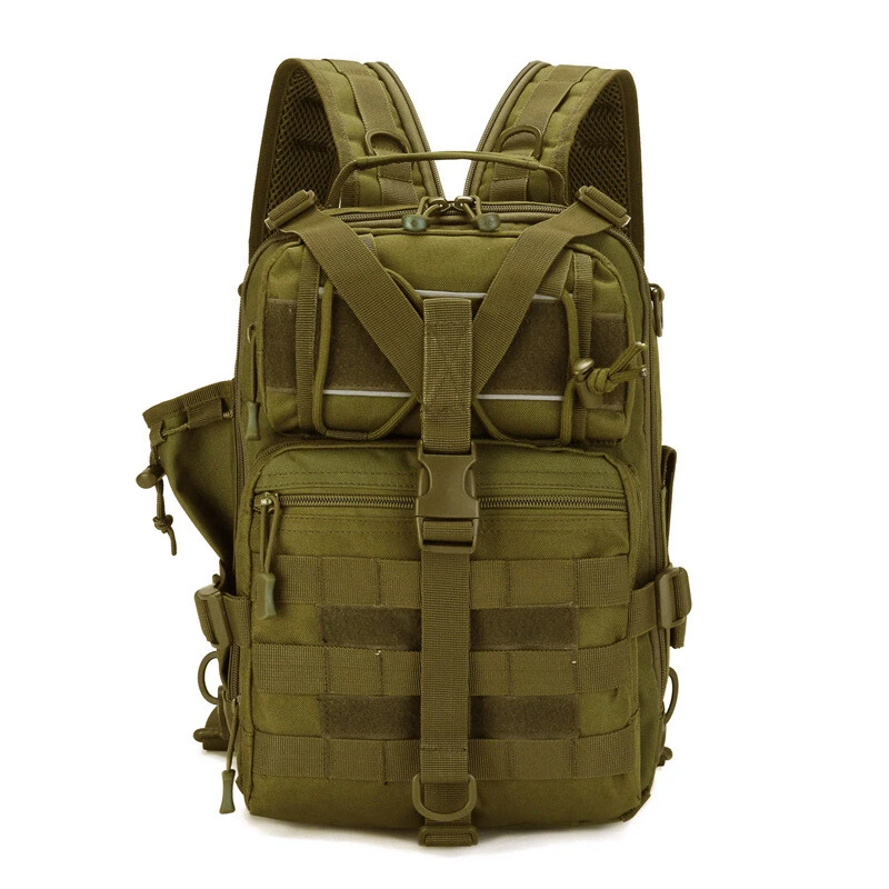 Multi functional fishing bag, sports outdoor large chest bag, single Shoulder backpack