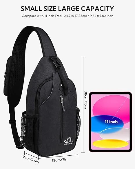  Crossbody Sling Backpack Sling Bag Travel Hiking Chest Bag Daypack