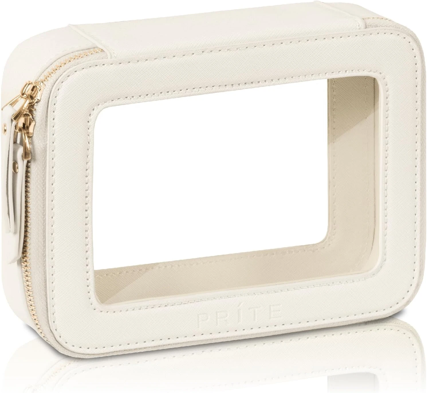 Makeup Bag Cosmetic Organizer Case Waterproof Travel Toiletry Bag Skincare Pouch with Golden Zipper