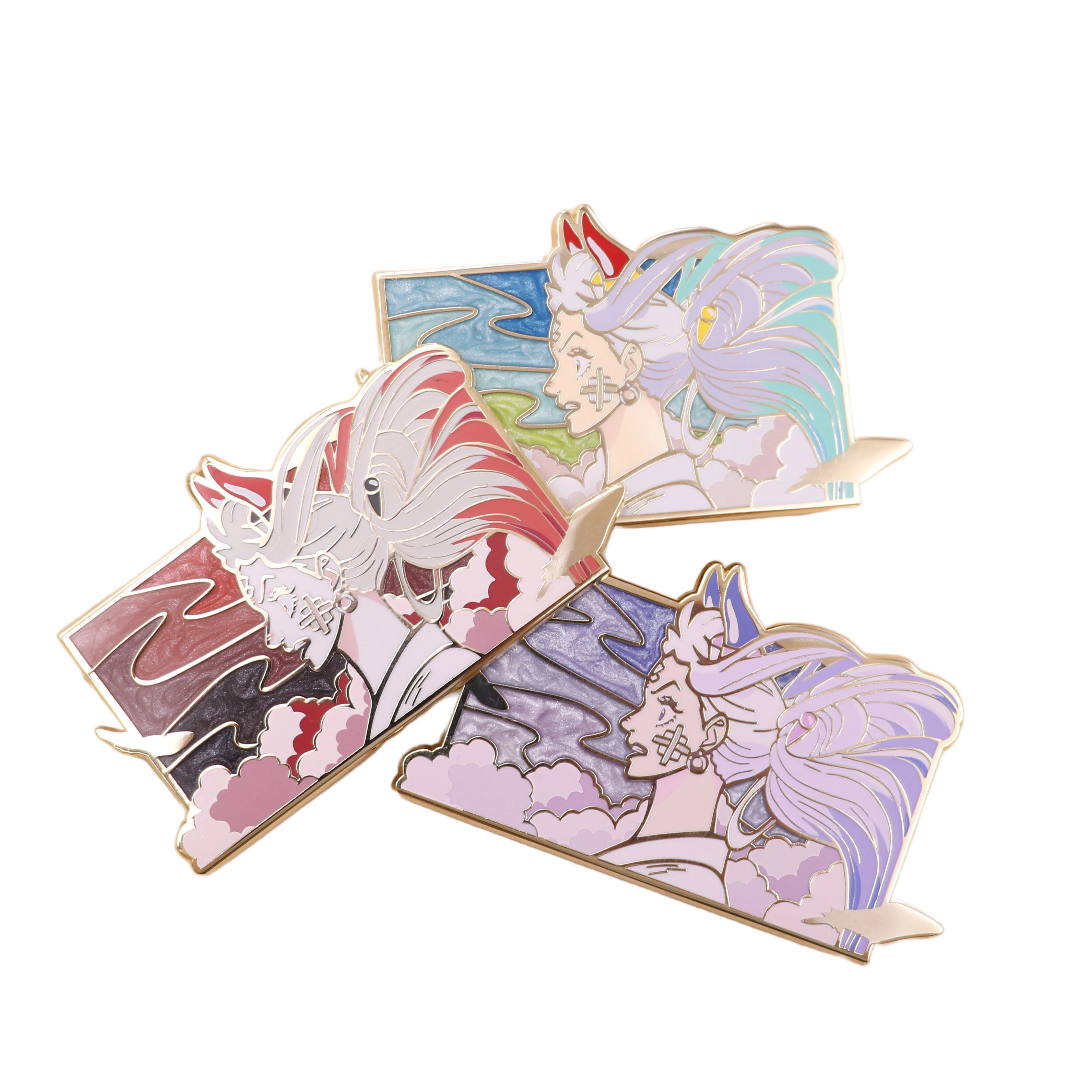 China Supplier Pin Emblem Manufacture Cute Custom Enamel Collar Pin