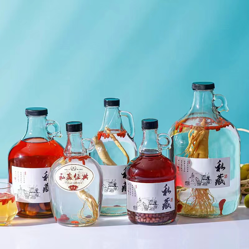 Mini botellas pequeñas de licor botella de vidrio