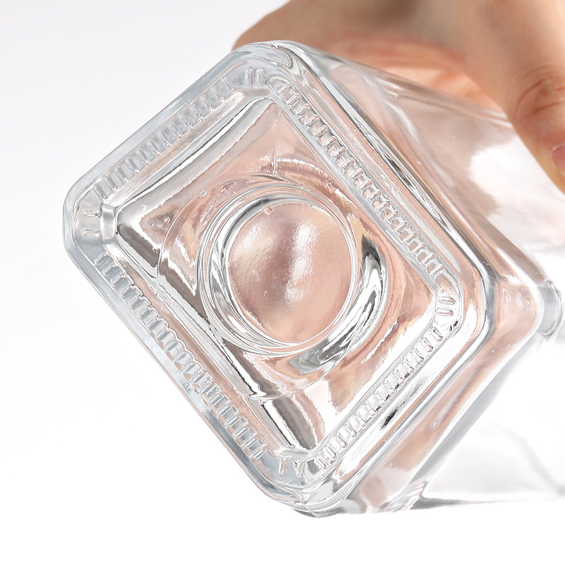 Botella de cristal de whisky de 750 ml de calidad alimentaria.