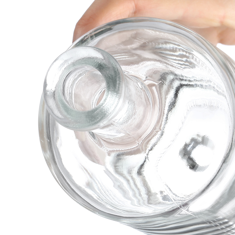 Botella redonda con boca alargada