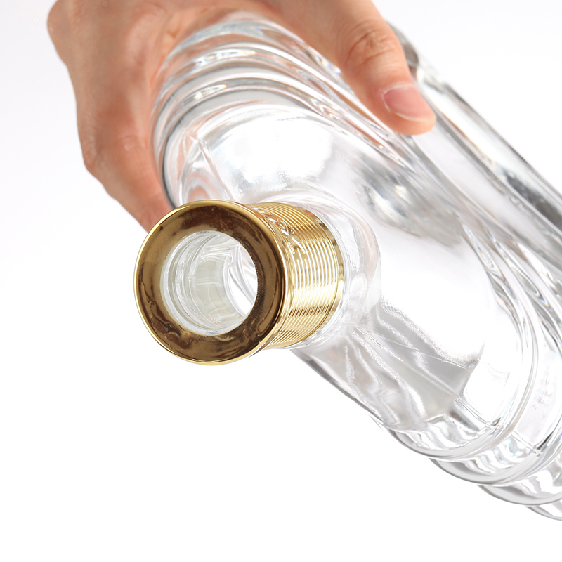 Botella de brandy de cristal vacía de 700 ml para licor