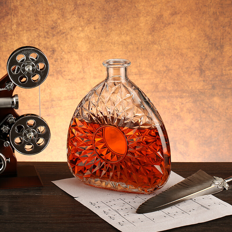 Alcohol alcohólico brandy botella de cristal 700ml