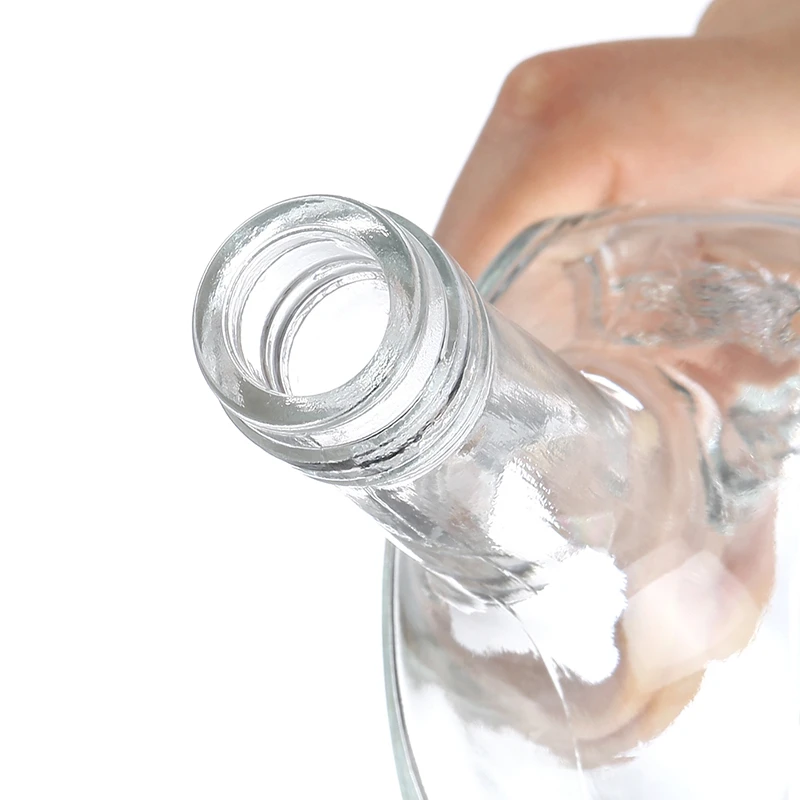 Botella de vidrio de forma simple de violín