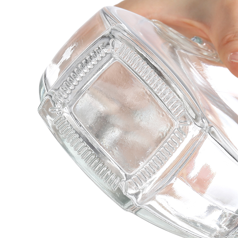 Botella de vidrio de forma simple de violín