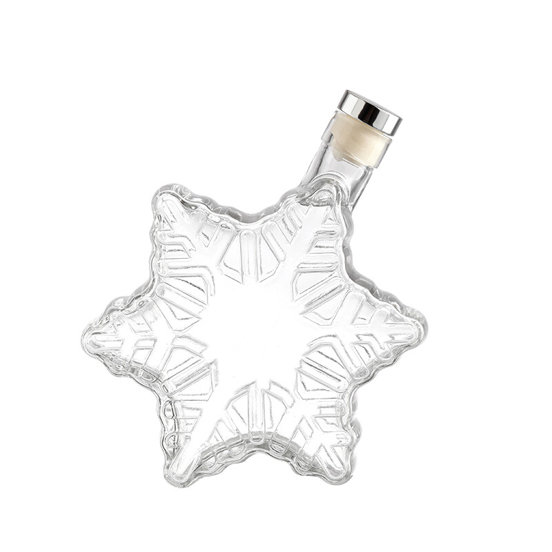 Botella de cristal estrella