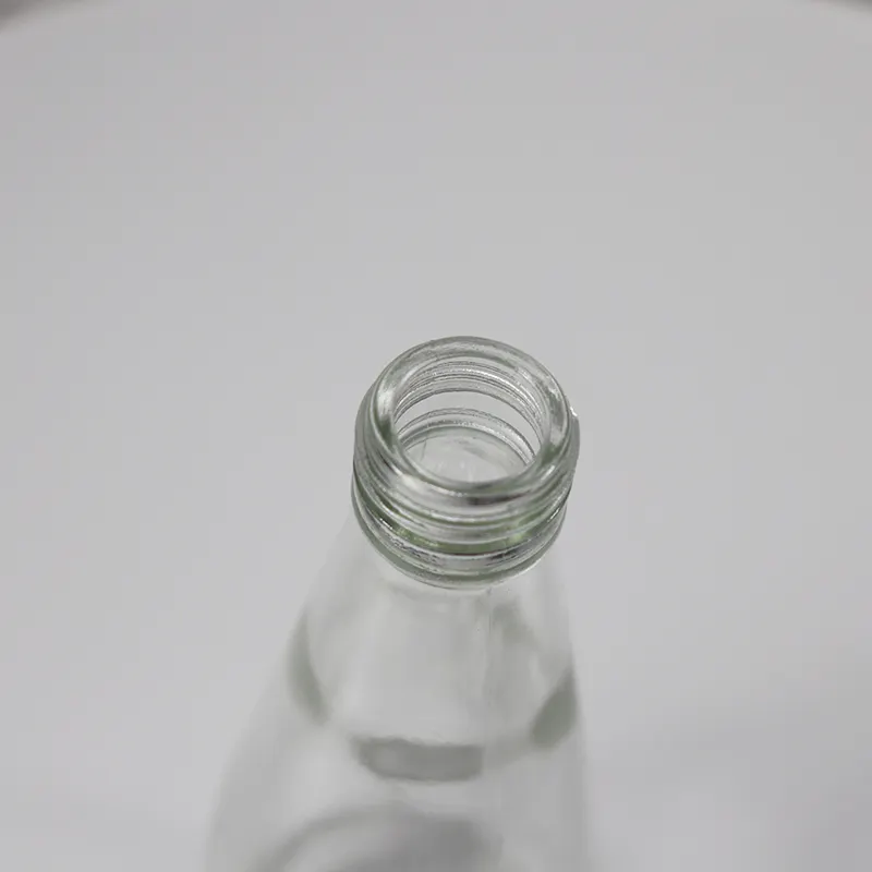 Precio de fábrica 8oz 12oz bebida jugo té café botella de vidrio