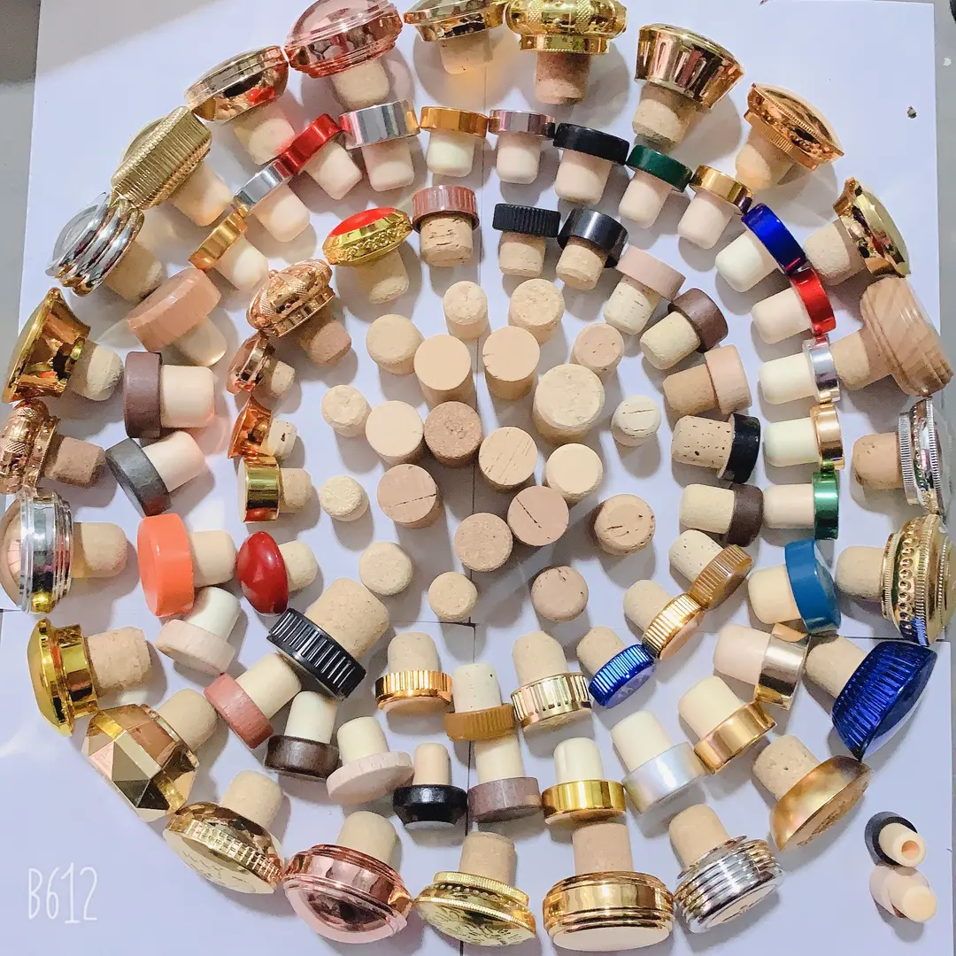 Tapón de madera para tapas de vodka y cierres de botellas